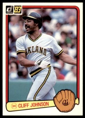 1983 DONRUSS CLIFF JOHNSON OAKLAND ATHLETICS #601 - Image 1 of 2