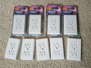 9 Wallplates Kiddy Cop Leviton Tamper Resistant Slide to Open - Picture 1 of 1