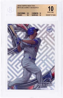 2016 Topps High Tek Corey Seager #HTCSE BGS 10 - Image 1 of 2