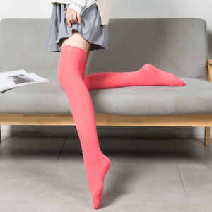 Women Thigh High Over Knee Long Socks Velvet Warm Stockings Dress Accessories
