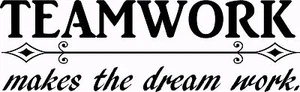 TWDW V2 Teamwork Makes the Dream 8 x 20: Arte de pared motivacional e inspirador - Imagen 1 de 5