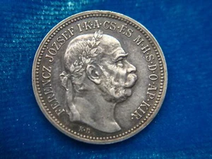 1915 HUNGARY 1 KORONA - NICE COIN WITH LOADS OF DETAIL & NATURAL SURFACES - Picture 1 of 9