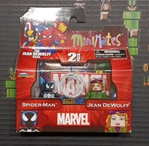 Minimates MARVEL "SPIDER-MAN (Black Suit) & JEAN DEWOLFF" - Picture 1 of 1