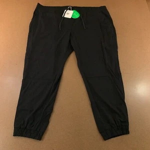 Welles Womens Size 3XL Black Drawstring 9 Pocket On Track Jogger Scrub Pants NWT - Picture 1 of 10