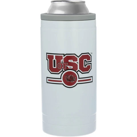 South Carolina Gamecocks 12oz. Letterman Slim Can Cooler Cover