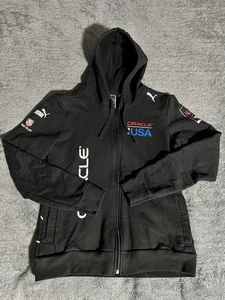 Puma Team USA 34th Americas Cup Oracle Zip Hoodie Sweatshirt Medium Black - Bild 1 von 8