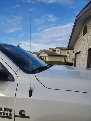 31" Stainless Steel Antenna Mast Power Radio AM/FM for Dodge Ram & Ram 2009-2023 - Image 1 of 4