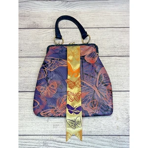 Vintage Andy Warhol Foundation Butterfly Colorful Purse Bag - Picture 1 of 18
