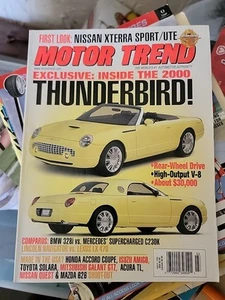 MARCH 1999 MOTOR TREND MAGAZINE FORD THUNDERBIRD NISSAN XTERRA BMW 328i - Picture 1 of 1