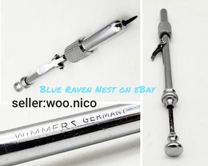 Antikes seltenes medizinisches chirurgisches Bluterlasswerkzeug Lanzette Federzug Wimmer - Bild 1 von 12