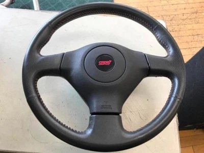 JDM Subaru Impreza WRX OEM Steering Wheel Genuine Used - Image 1 of 4