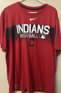 Red Cleveland Indians Baseball, Nike Dri-Fit 2XL T-Shirt - Picture 1 of 5