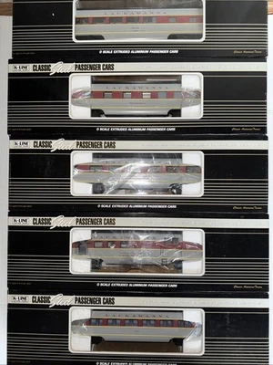 K-LINE O GAUGE K-4638A LACKAWANNA DL&W 15" ALUMINUM PASSENGER 5 CAR SET OB - Image 1 of 4