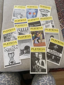 Playbills Playbill Lot Of 26 Broadway Theater cats, lennon, Private lives, Hugh - Picture 1 of 11