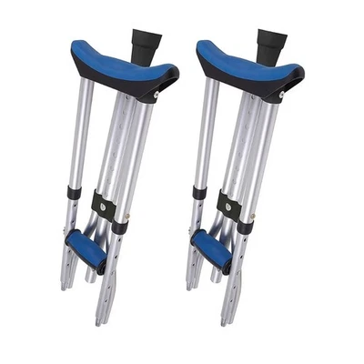 Muletas Plegables Carex Aluminio Ajustables Juveniles a Adultos 4'11" a 6'1" 250lbs Foto 1 de 4