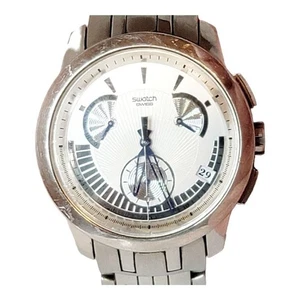 Reloj Swatch RARO Ironía Retrógrado Azul Signos YRS402G 2007 Hombre Batería Nueva - Imagen 1 de 8