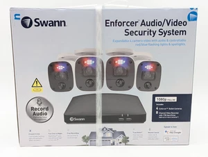 Sistema de seguridad Swann 4 cámaras 8 canales FHD con DVR y disco duro de 1 TB (SWDVK-846804MQB) - Imagen 1 de 5