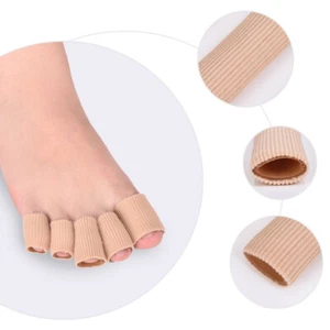3 Pack Toe Caps Gel Finger Toe Tubes Protector Sleeve Separator Bunion Hammer ☊ - Picture 1 of 15