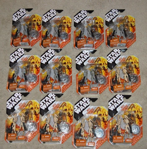 Battle Droids 2007 Star Wars 30TH  Saga Legends 3.75" Lot of 12! Army builder! Cover