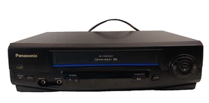 Panasonic VCR PV-V402 Omnivision Blue Line 4-Head VHS Player Recorder Works! - Picture 1 of 5