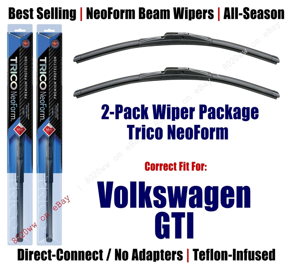 Paquete de 2 limpiaparabrisas Premium NeoForm para Volkswagen GTI 2015+ - 161813x2 Foto 1 de 1