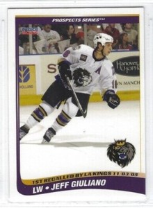 2005-06 Manchester Monarchs (AHL) Series 2 Jeff Giuliano