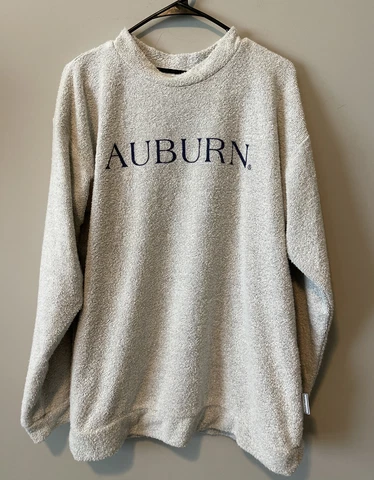 WOOLLY THREADS Sweatshirt Top Sweater AUBURN TIGERS Pull Over Women's Size Large Cover