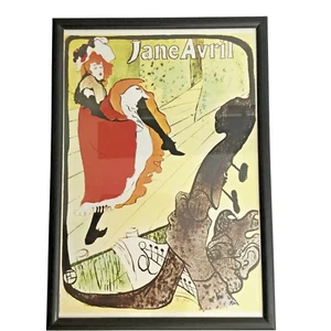 TOULOUSE-LAUTREC Framed Wall Art Jane Avril French Vintage Gallery Aesthetic - Picture 1 of 7