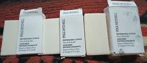 3x Paul Mitchell Refreshing Citrus Bath Face & Body Bar Travel Size Soap  - Picture 1 of 3