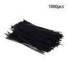 1000Pcs Cable Ties Zip Tie Wrap Round Fasten Wire Cord Bolt Dropper Craft Black