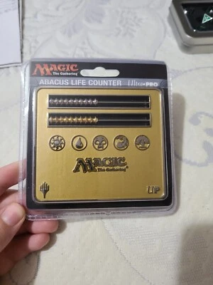 Magic the Gathering MTG Ultra Pro Gold Abacus Life Counter Premium Solid Metal - Image 1 of 2