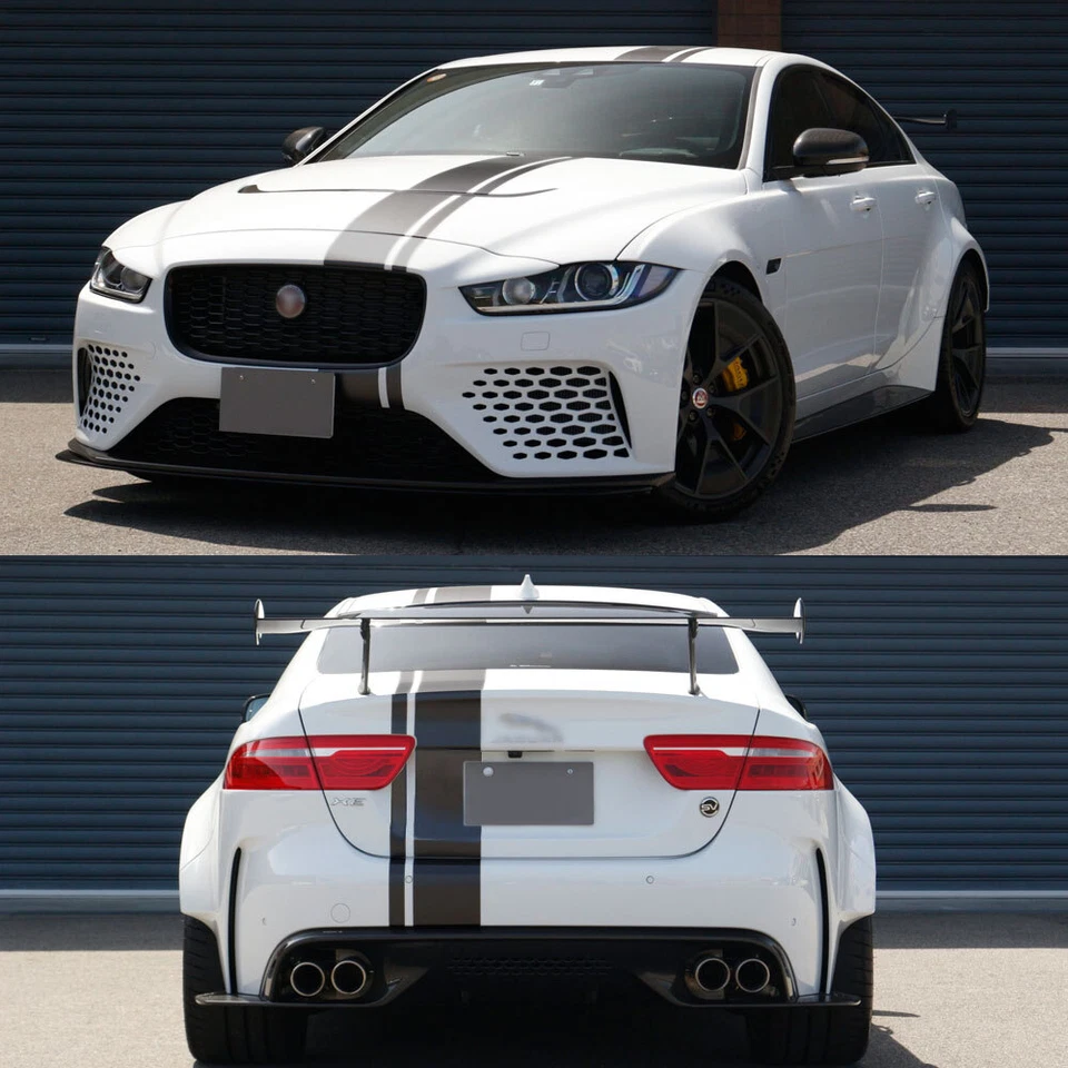 Kit de 8 rayas de vinilo calcomanías 8" Offset Rally Sport SV Project para Jaguar XE XF XFR Foto 1 de 4