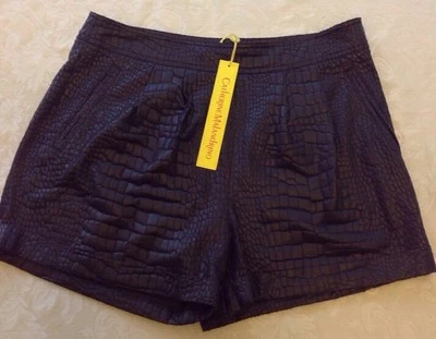 Catherine Malandrino Black Esty Cuffed Shorts Size 8 - Image 1 of 4