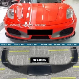 For Ferrari F430 2005-2009 Real Carbon Fiber Front Bumper Lip Splitter Diffuser - Picture 1 of 22