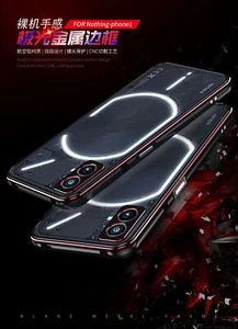 For Nothing phone 1 Luxury Aluminum Metal Bumper Frame Screw Case Cover - Picture 1 of 17