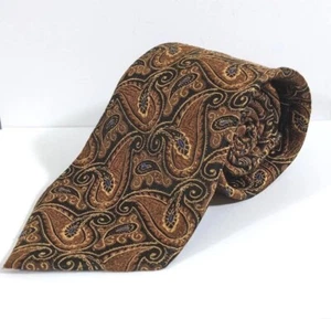 Emilio Ponti Paisley black, brown, blue Neck Tie - 100% Silk - Bild 1 von 6