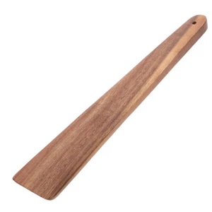 Egg Scraper Small Wood Flipper Wooden Turner Multipurpose Non-Stick Spatula - Picture 1 of 12