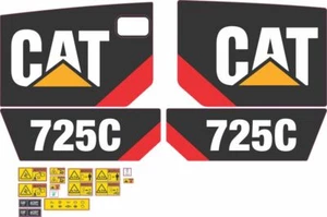 Cat 725C Dump Truck Aftermarket Decal Kit - Very High Quality - Picture 1 of 1