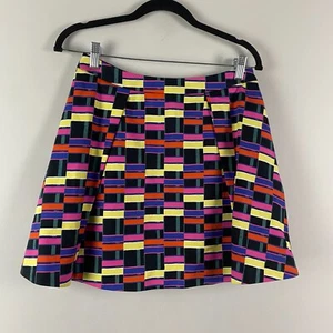 Kate Spade Saturday Dance Plaid Mini A-Line Skirt Size 4 Cotton Blend - Picture 1 of 11