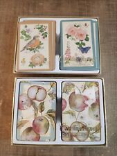 Lot of 2 VintageCreative Papers CR Gibson Double Deck Bridge Size Playing Cards