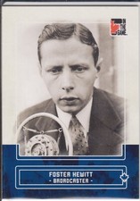 #28 FOSTER HEWITT ITG 2011 "In The Game" Sapphire 1 of 50 Hockey Night In Canada