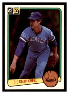 1983 Donruss #574 KEITH CREEL RC Kansas City Royals ~C4L
