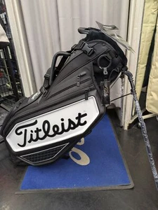 Titleist Premium Stand Bag Black White 9in 4way Divider TB20SXSF Lightweight Men - Picture 1 of 19