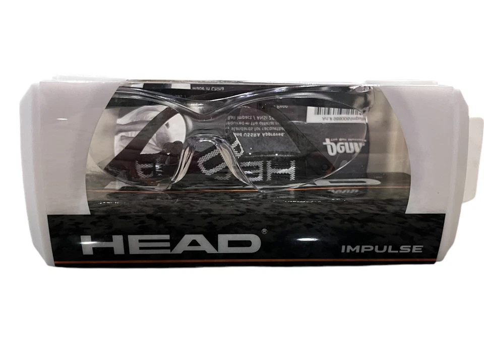 HEAD Gafas de Raquetball Impulso Antiniebla y Resistentes a Arañazos Transparentes, Nuevas En Caja Foto 1 de 4