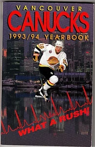 1993-94 VANCOUVER CANUCKS YEARBOOK - Pavel Bure Cover - Picture 1 of 1