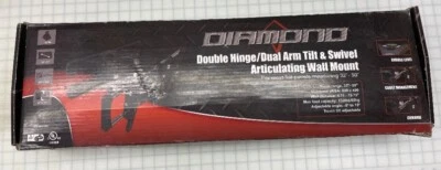 Diamante Doble Bisagra Doble Brazo Inclinable y Giratorio Pared Articulado TV Montaje 50" Nuevo en Caja Foto 1 de 3