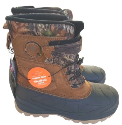 Mens Pac Boot Shoe Size 12 Suede With Mossy Oak Camo Upper For Outdoor New - Image 1 of 4