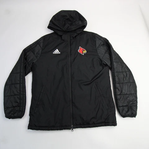 Louisville Cardinals adidas Winter Jacket Men's Black Used Cover