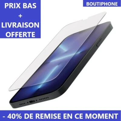 APPLE VERRE TREMPE IPHONE VITRE PROTECTION ECRAN 14 13 12 11 PRO MAX SE XR X XS 8 7 6