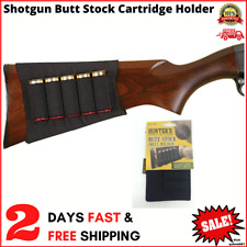 Shotgun Cartridge Shell Holder Butt Stock Gun Ammo Ammunition Holster 5 Rounds !